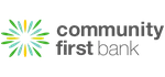 Community First Bank logo