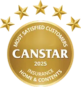 Canstar Most Satisfied Customers Home and Contents Insurance Logo