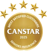 Canstar Most Satisfied Customers Seniors Insurance Logo