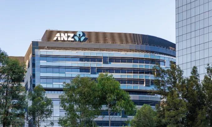 The outside of an ANZ building.
