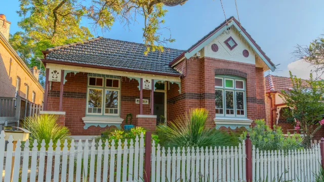 Suburban residential Brick house in Australia