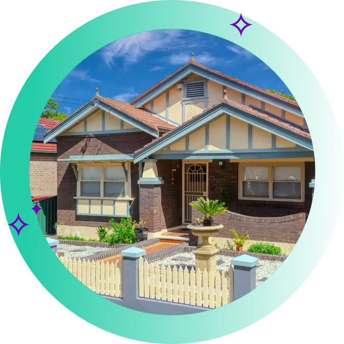 A red brick home in an Australian suburb