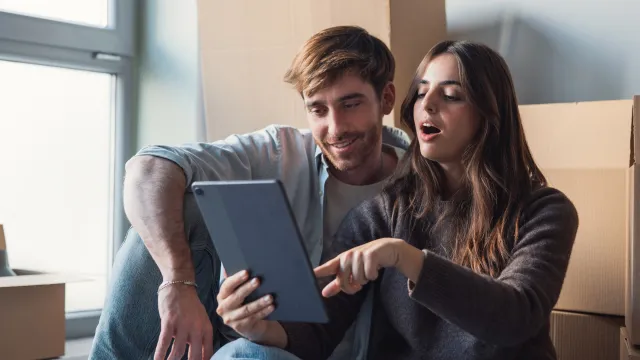 A young couple realises they could save on their home loan by increasing the frequency of their repayments.