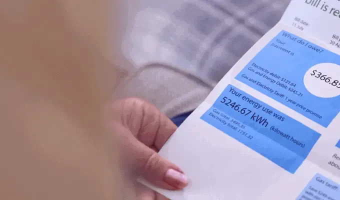 A quarterly energy bill