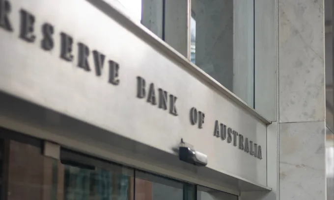 The outside of the RBA building.