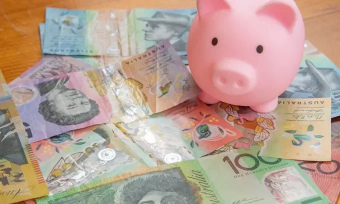 Australian money being saved. 