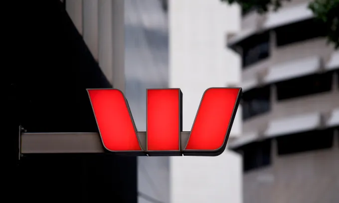 A close up of the Westpac logo.