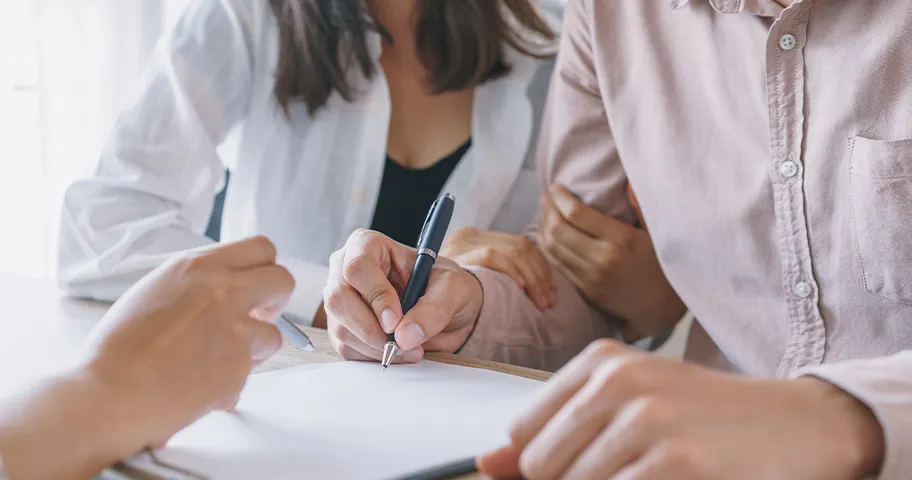 What does 'subject to finance' mean when buying a home?