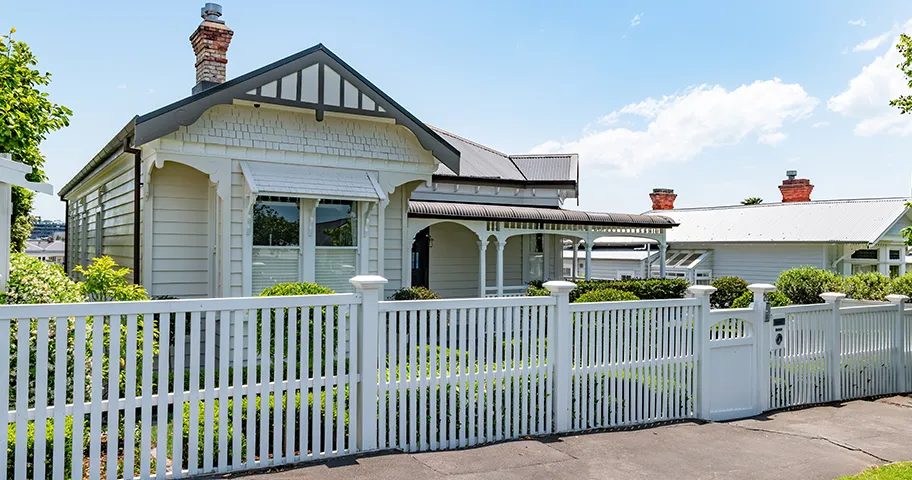Exterior of typical Auckland villa