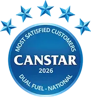 Most Satisfied Customers award for Electricity and Gas Providers small logo