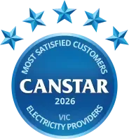 2026 Most Satisfied Customers Award for VIC Electricity Providers small logo 