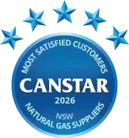 Most Satisfied Customers Award for NSW Gas Providers small logo