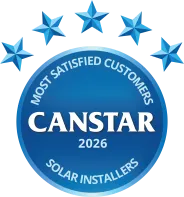 Most Satisfied Customers award for Solar Installers small logo