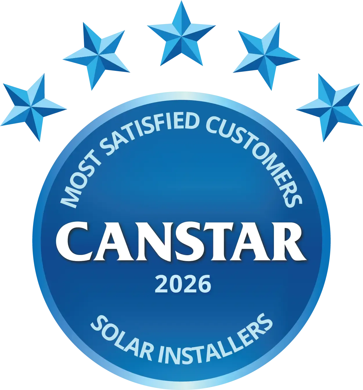 Most Satisfied Customers award for Solar Installers large logo