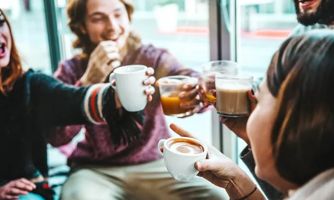 People drinking Canstar's award-winning cofee